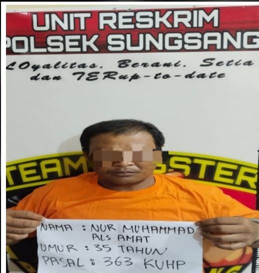 Ops Sikat 1 Musi 2025, Polsek Sungsang Bekuk Pelaku Curat Peralatan Kapal