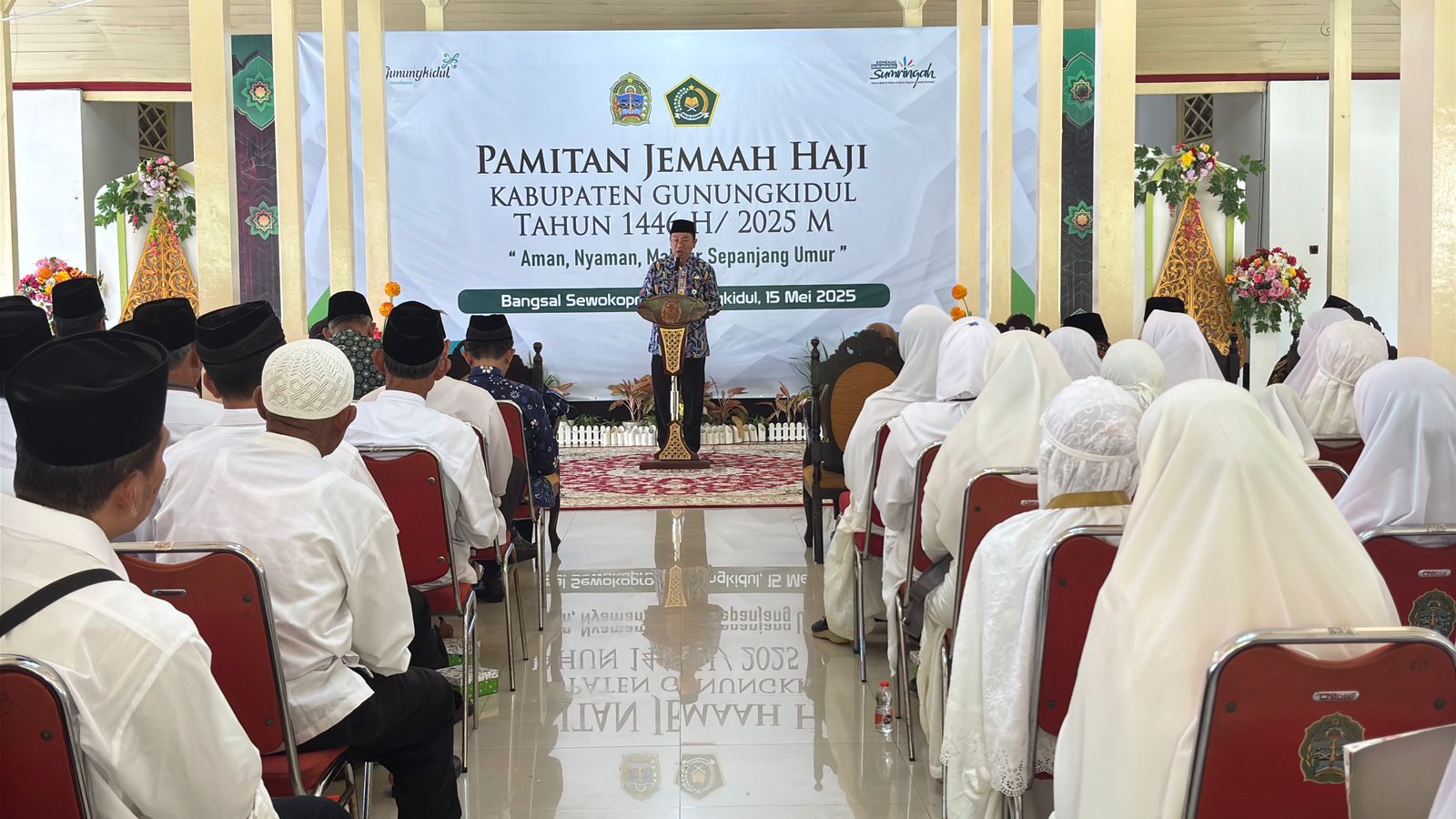 Pamitan Jamaah Haji Gunungkidul 2025 Digelar di Bangsal Sewokoprojo