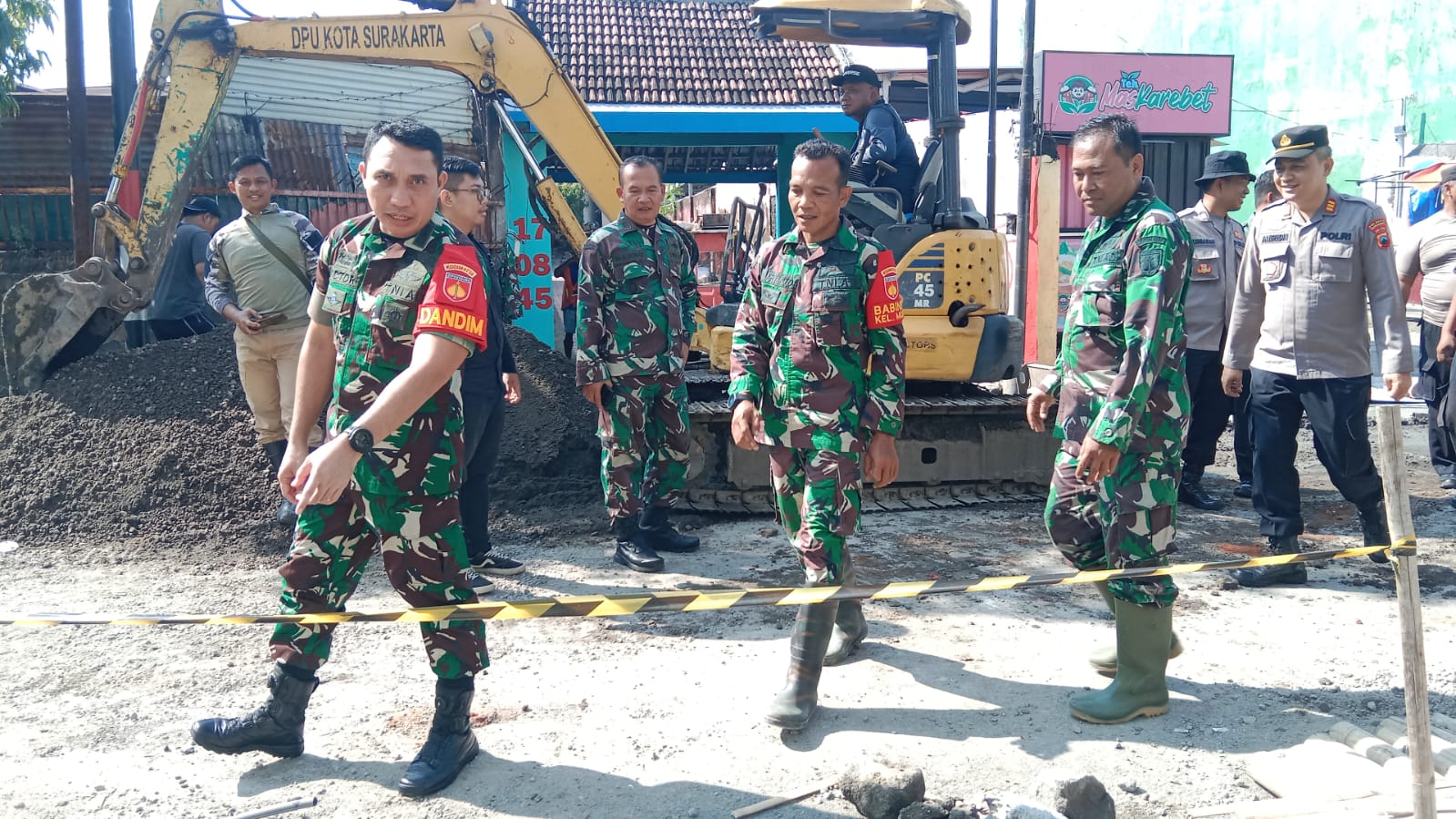 Pastikan Proges TMMD Sengkuyung Tahap II Lancar Dandim 0735/Surakarta Sidak Langsung Lokasi TMMD