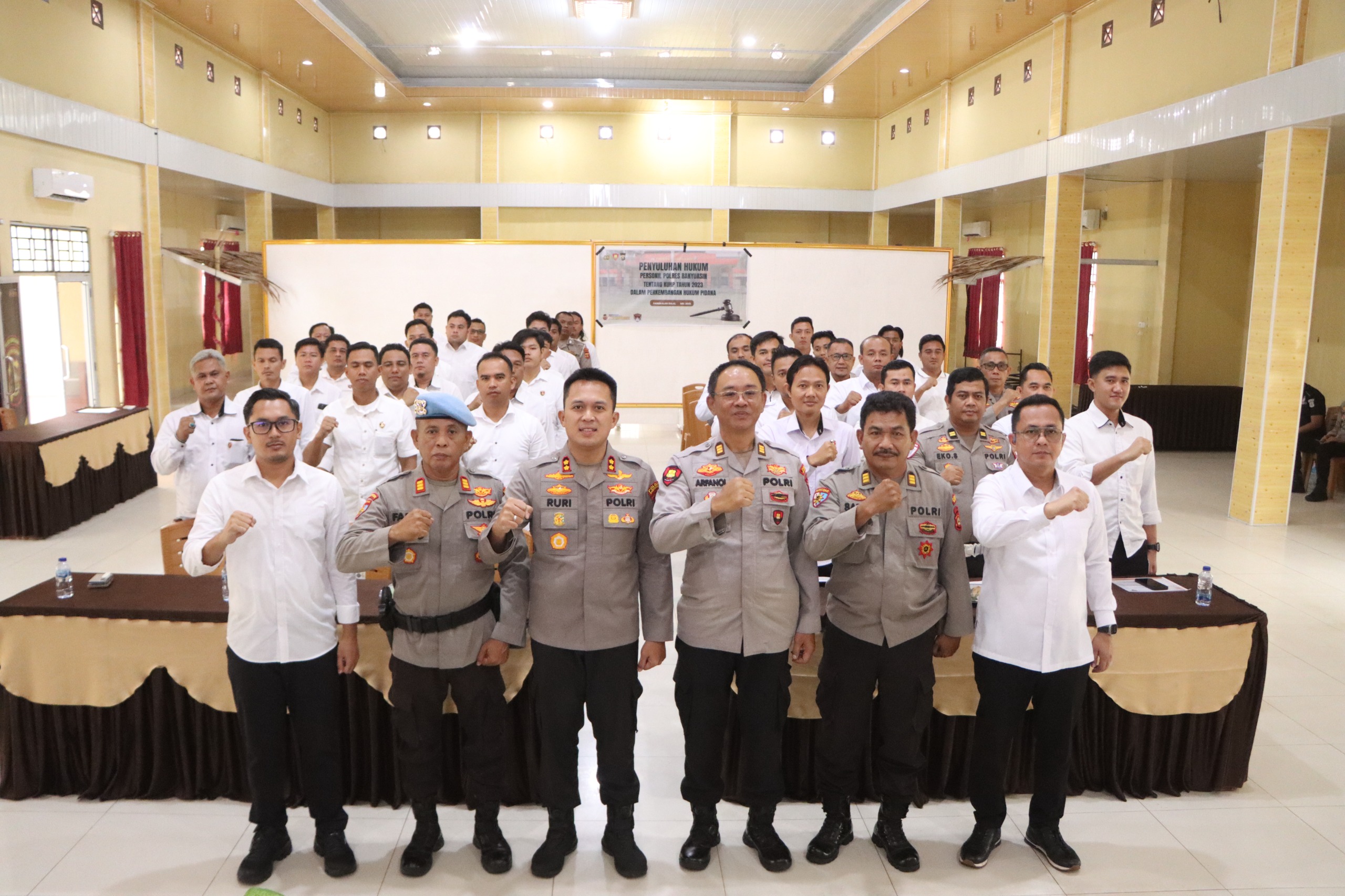 Polres Banyuasin Gelar Sosialisasi Hukum UU No. 1 Tahun 2023