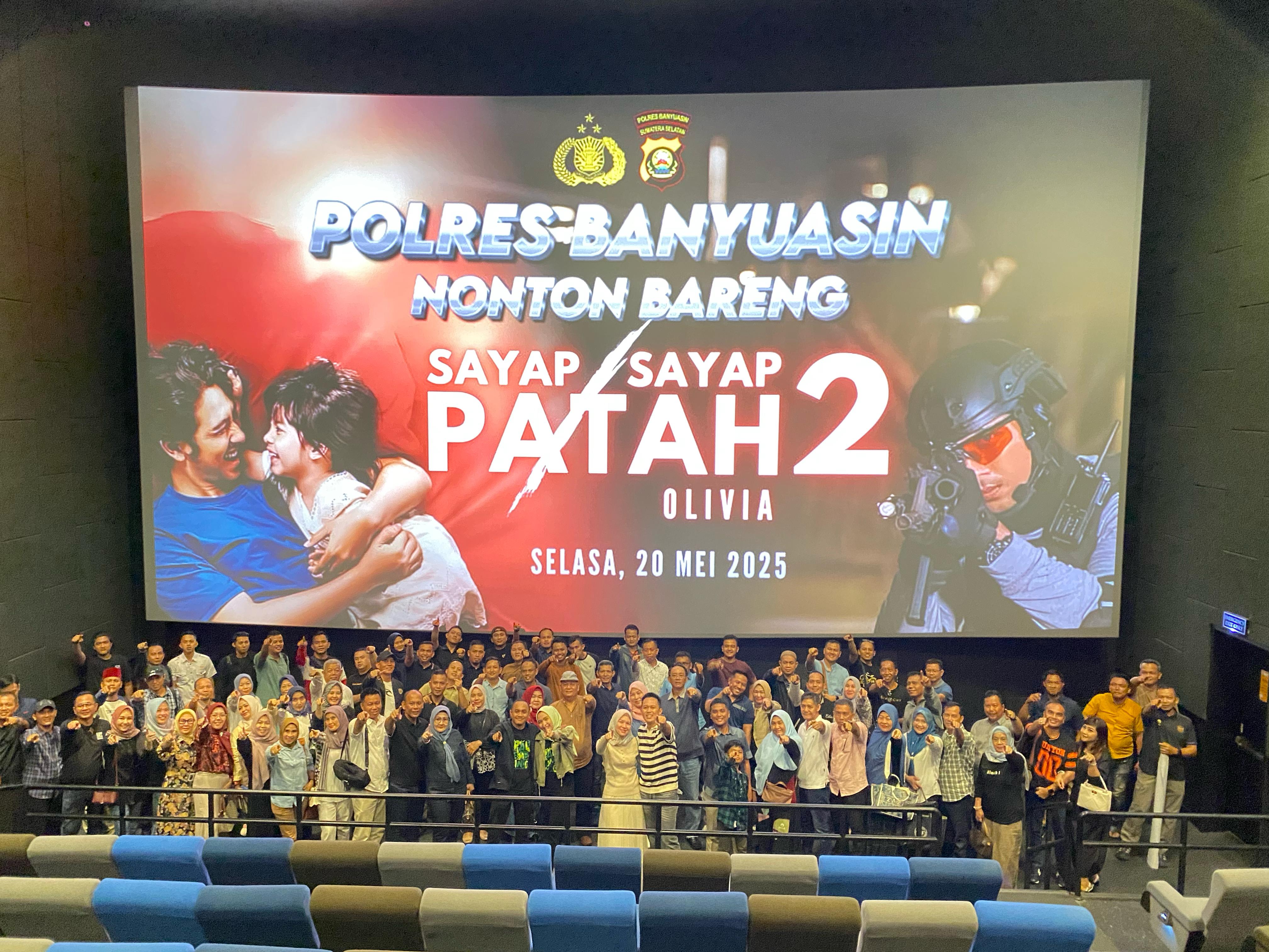 Polres Banyuasin Nobar Film “Sayap – Sayap Patah 2