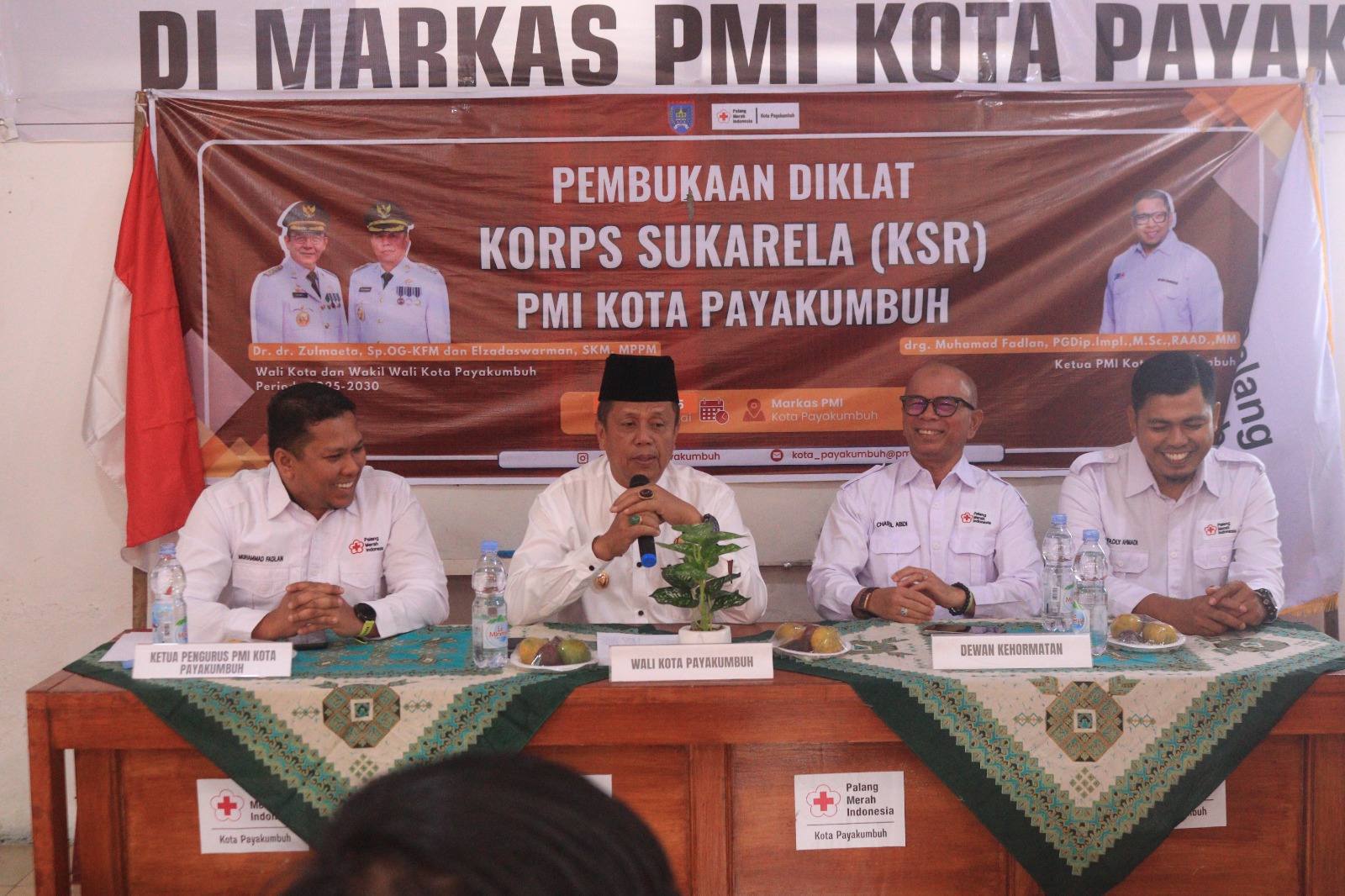 Wakil Walikota Payakumbuh Buka Diklat KSR PMI