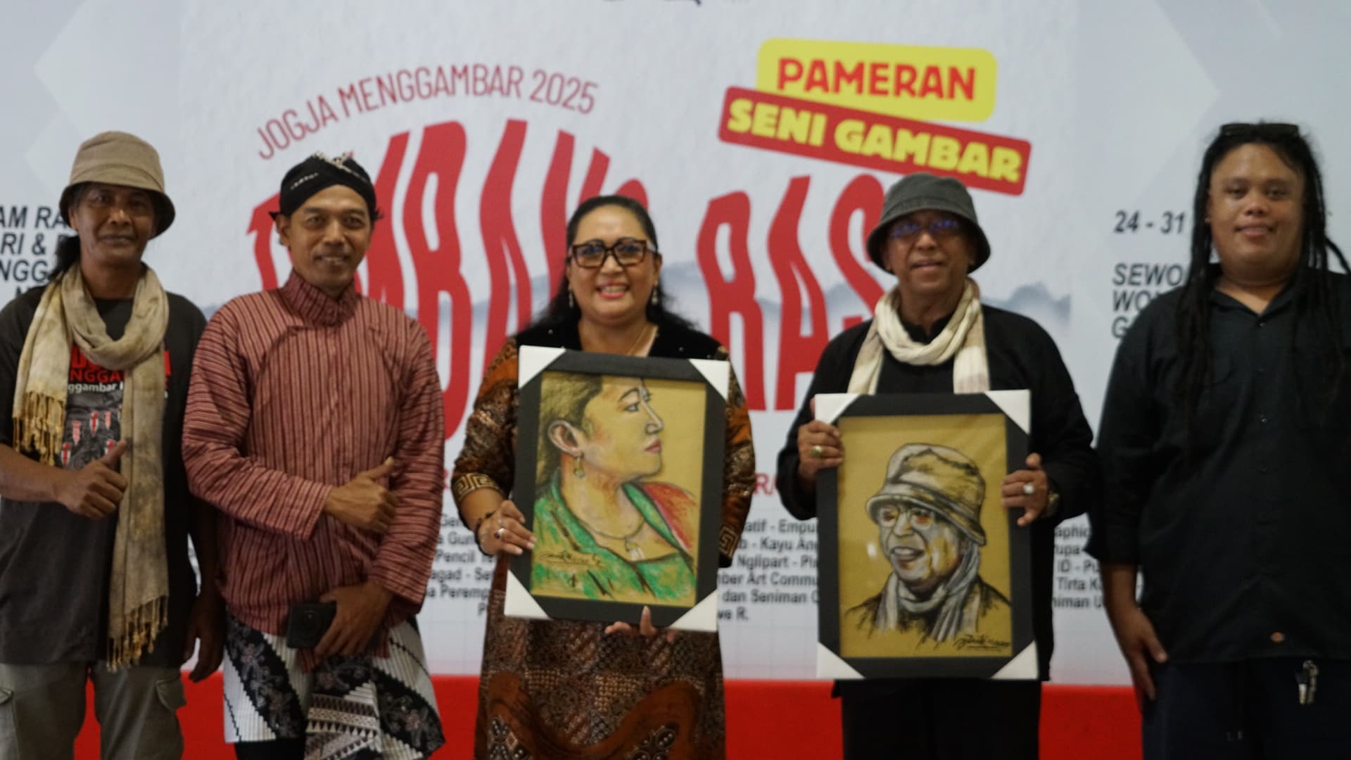 Forum Drawing Gunungkidul menyelenggarakan Pameran Seni Gambar Serentak