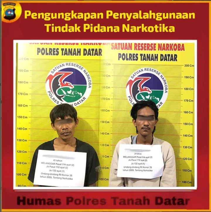 Dua orang laki -laki diamankan beserta barang bukti 22 paket sabu
