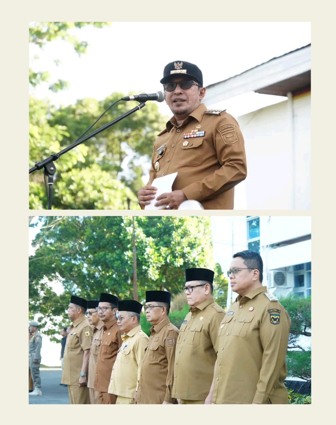 Bupati Eka Putra Tekankan Disiplin dan Kinerja ASN Saat Pimpin Apel Gabungan