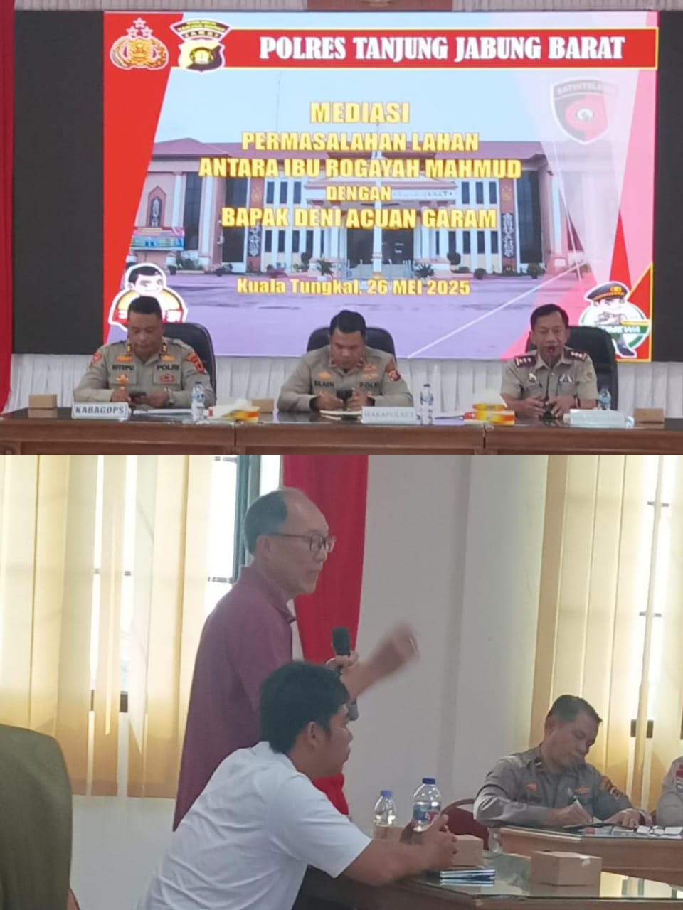 Sengketa Lahan 310 Ha di Tanjab Barat, Mediasi Berlanjut Jalur Hukum Menunggu
