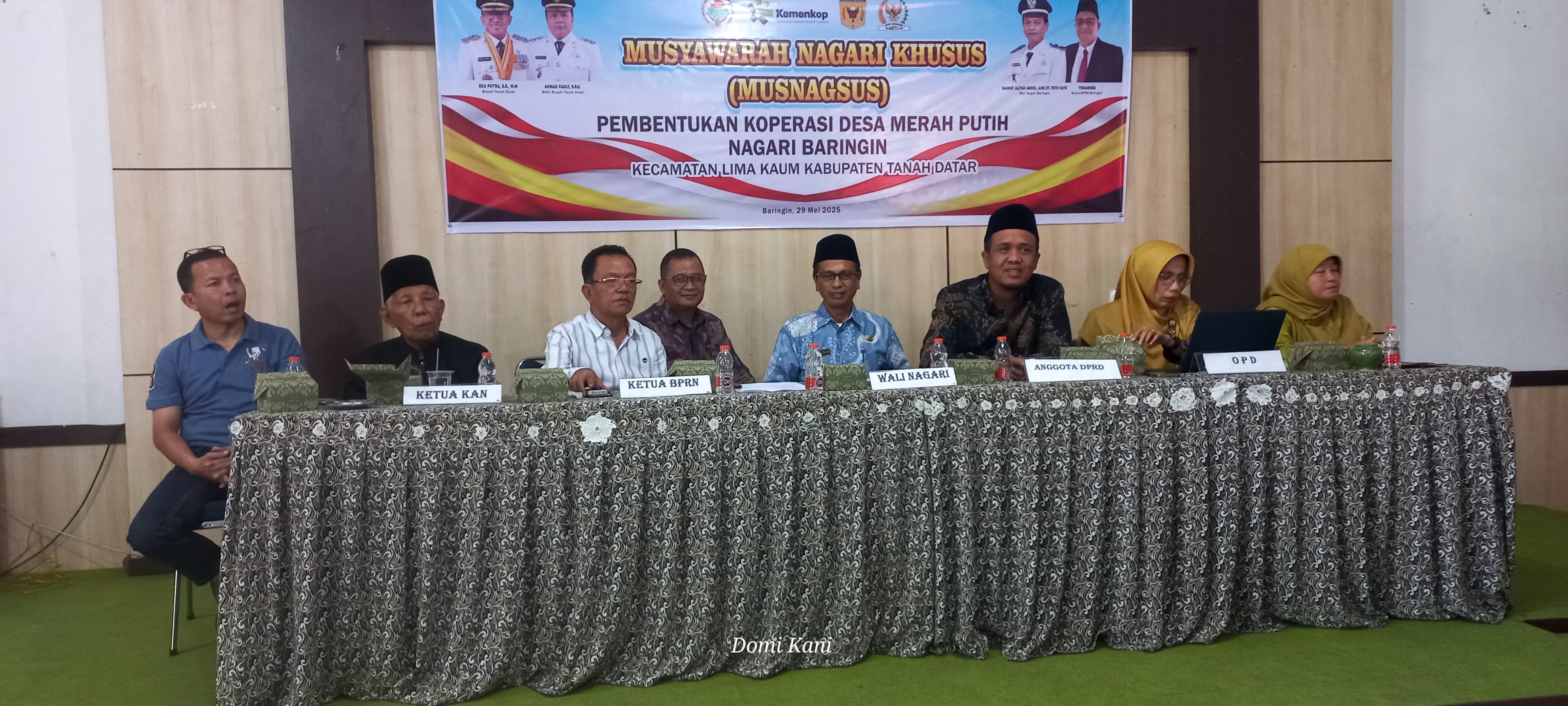 MusnaSus Pembentukan Koperasi Desa Merah Putih Nagari Baringin Di Selenggarakan