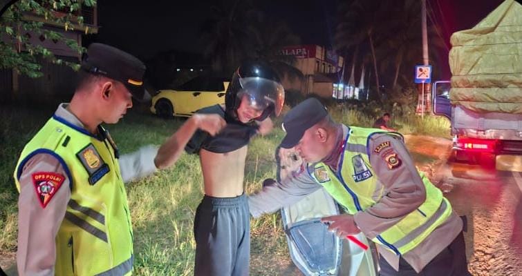 Jelang Libur Panjang Polres Banyuasin, dan Polsek Jajaran Gelar KRYD untuk Jaga Kamtibmas yang Kondusif