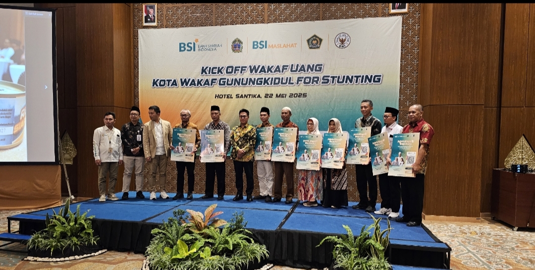 Gunungkidul Luncurkan Program Wakaf Uang, Dukung Penurunan Stunting dan Penguatan Ekonomi Umat