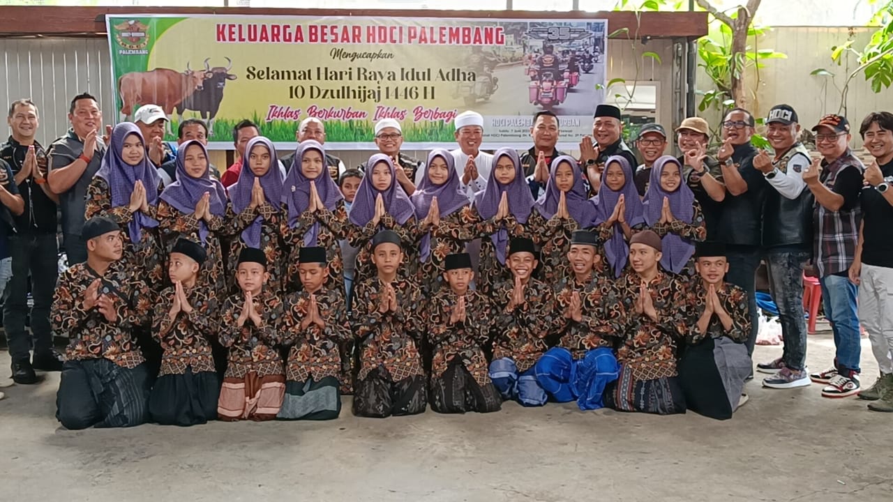 Semangat Berbagi HDCI Palembang: Kurban dan Kebahagiaan untuk Yatim Piatu