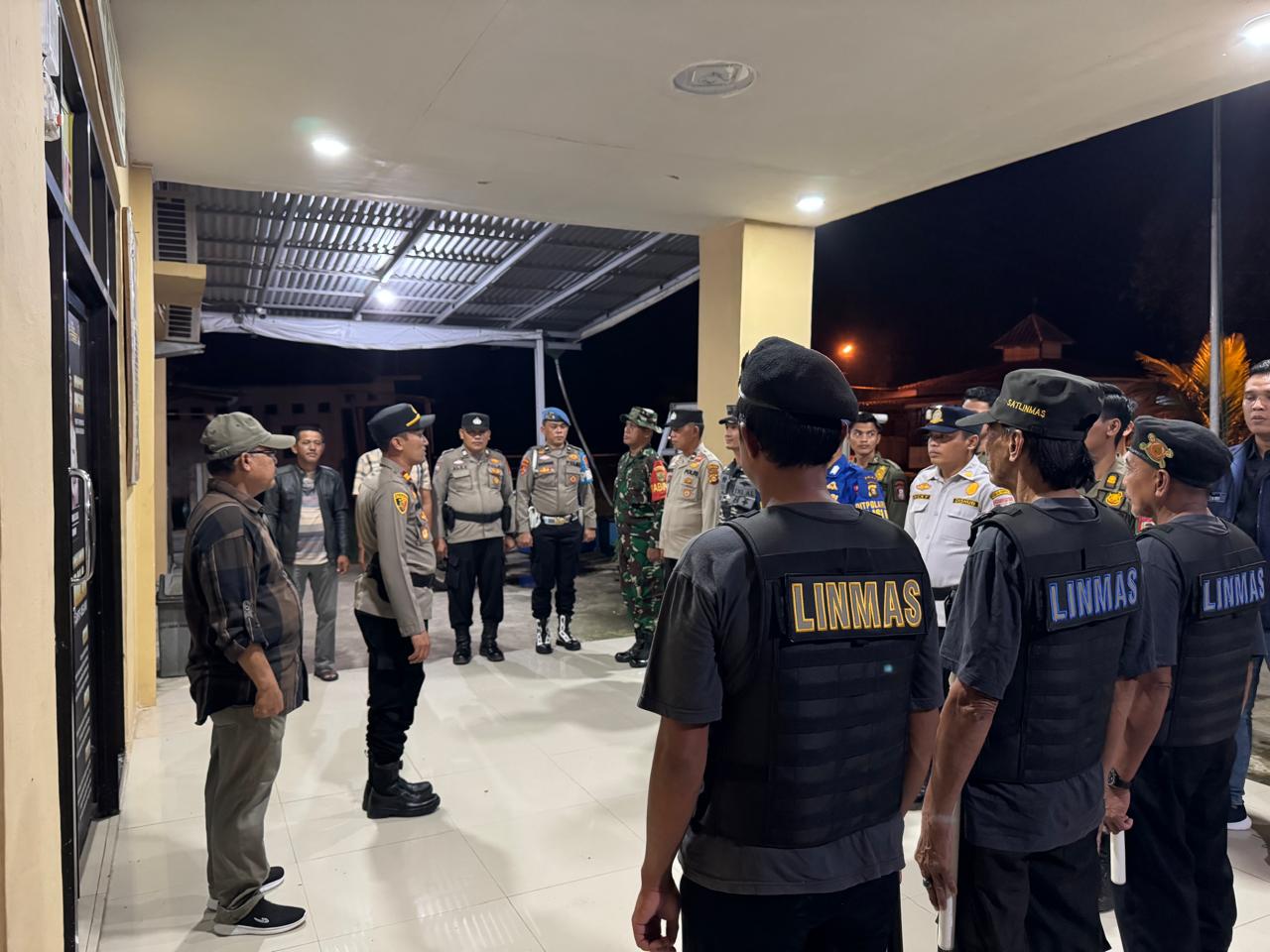 Antisipasi Tawuran Selama Perayaan Idul Adha, Polsek Sungsang Gelar Patroli Gabungan