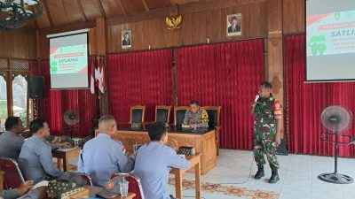 Linmas Jagalan Terima Pelatihan PBB Dan Bela Negara Dari Babinsa Dan Bhabinkamtibmas