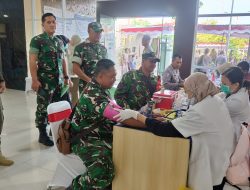 Sambut HUT Bhayangkara ke-79, Kodim 0735/Surakarta Ikuti Kegiatan Donor Darah