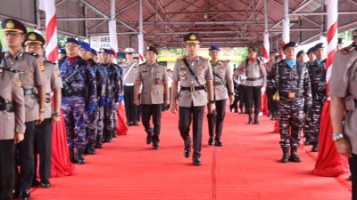 Polda Sumsel gelar upacara tabur bunga Menghormati Jasa Pahlawan Kemanusiaan Maritim