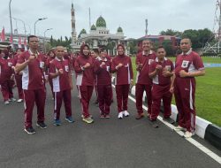 Jaga Stamina dan Kebugaran Tubuh, Polda Sumsel laksanakan Olahraga Pagi Bersama