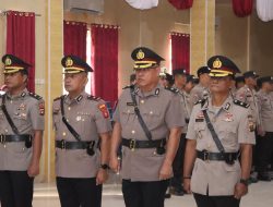 Peremajaan Kepemimpinan, Polres Banyuasin Sambut Pejabat Baru Usai Sertijab