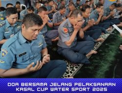 Mantapkan Persiapan Kasal Cup, Lanal Palembang Gelar Doa Bersama.