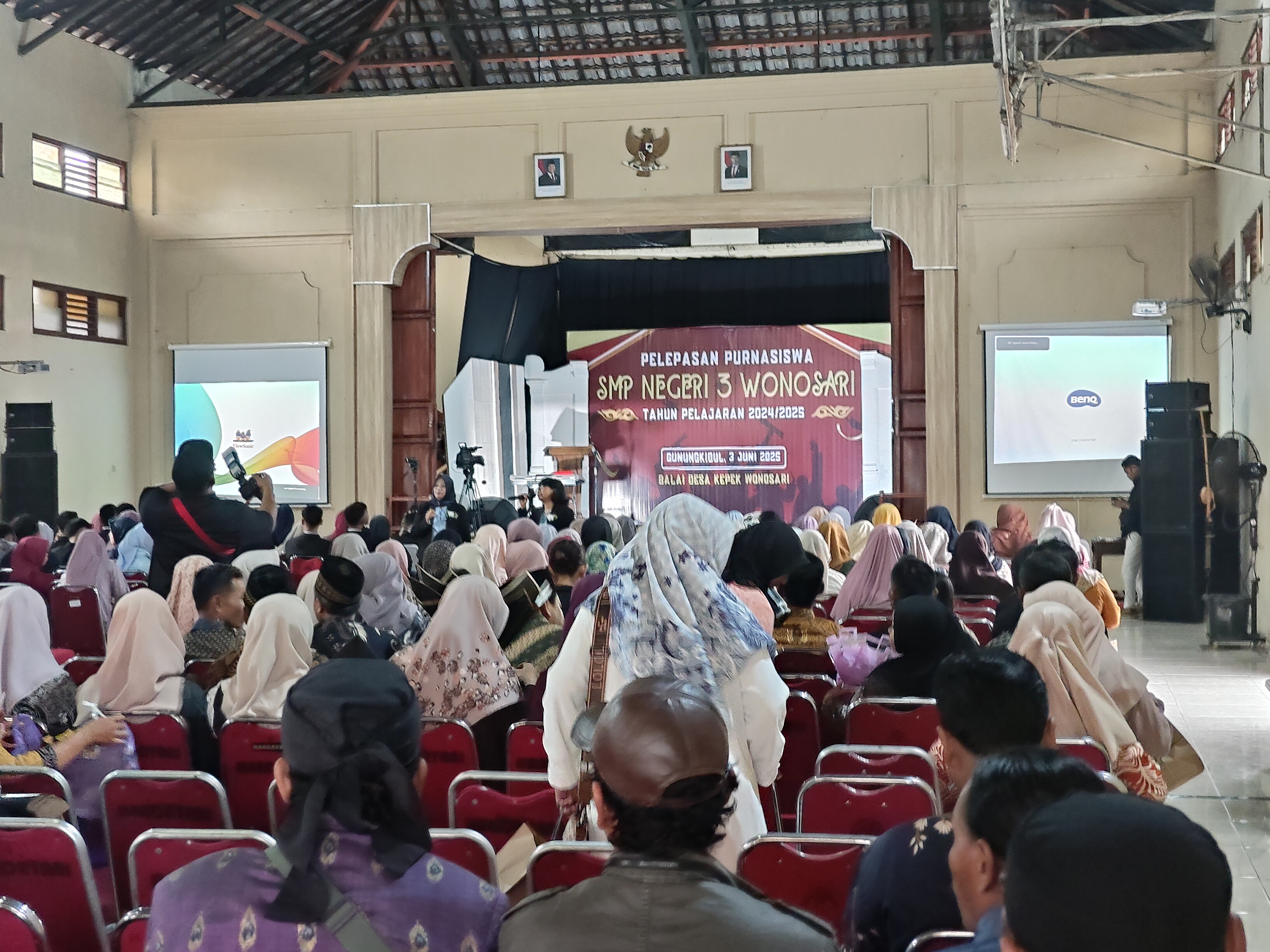 SMP Negeri 3 Wonosari,  Gunungkidul Laksanakan Pelepasan Purna siswa Kelas IX