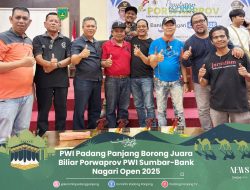 PWI Padang Panjang Manyapu Bersih Seluruh Jaura Di Cabor Bilyard