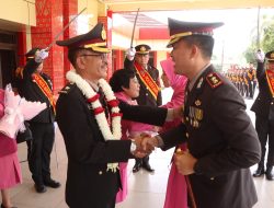 Polres Banyuasin Lepas 8 Pahlawan Bhayangkara dengan Penghormatan Penuh Haru,Prosesi Purna Bhakti Warnai Hari Bhayangkara ke-79