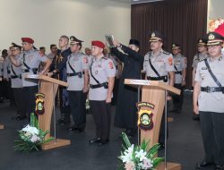 Irjen Pol Andi Rian Pimpin Sertijab Tiga PJU Polda Sumsel dan Tiga Kapolres