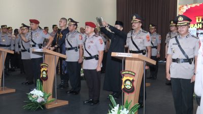 Irjen Pol Andi Rian Pimpin Sertijab Tiga PJU Polda Sumsel dan Tiga Kapolres