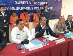 Ditreskrimsus Polda Sumsel Tangkap Tiga Pelaku Penyebaran Video Pornografi dan Jasa VCS, Dua Diantaranya Ayah dan Anak