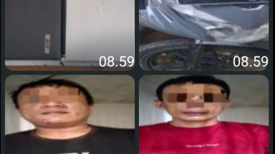 Dua Pelaku Curat Ketahuan Oleh Warga dan Diamankan Polsek Air Kumbang