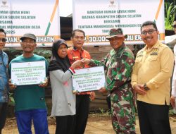 Kodim 0309/Solok dan Basnas Kab.Solok Selatan Letakan Batu Pertama RT