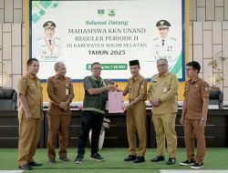 Sebar 244 Mahasiswa KKN Unand di 12 Nagari, Wabup Yulian Efi: Wujudkan Pengabdian Demi Solok Selatan Maju