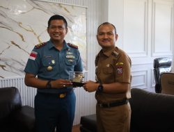 Wali Kota Tanjungbalai Terima Kunjungan Silaturahmi Dan Lanal TBA Letkol Laut (P) Agung Dwi