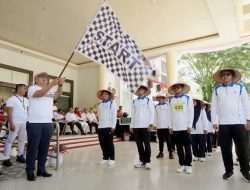 Meriah! Sekda Buka Lomba Gerak Jalan Antar Instansi di Solok Selatan
