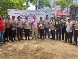 Polsek Talang kelapa dan Bulog gelar gerakan pangan murah