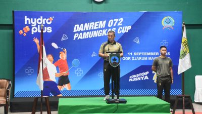 Kejuaraan Badminton Danrem 072/Pamungkas Cup 2025 Resmi Dibuka