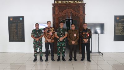 Kasrem 072/Pamungkas Terima Audensi Dirjen Bina Pembangunan Daerah Kemendagri
