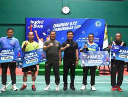 Kodim 0705/Magelang Sabet Juara Pertama di Kejuaraan Bulu Tangkis