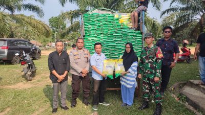 Gerakan Pangan Murah Polres Banyuasin Sukses Jual 10 Ton Beras Bulog dalam Sehari