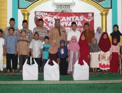 Polres Banyuasin Gelar Kegiatan Polantas Menyapa dan bakti Sosial