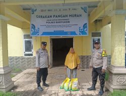 Polsek mariana Gelar Gerakan pangan murah 10 ton beras ludes terjual