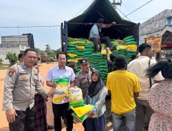 Polsek Tungkal Ilir Sukses laksanakan Gelar Gerakan Pangan Murah 8 Ton Beras Bulog Ludes Terjual