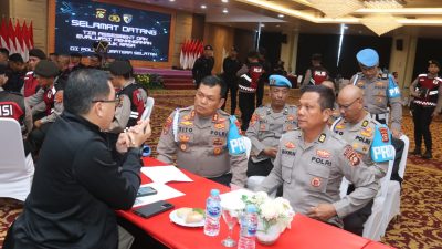 Tim Terpadu Assesment Dan Evaluasi Penanganan Unjuk rasa kunjungi Polda Sumsel, Diskusikan penanganan Aksi unjuk rasa.