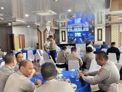 Satuan Lalu Lintas Polres Banyuasin melaksanakan acara syukuran dalam rangka memperingati Hari Ulang Tahun (HUT) Korps Lantas Polri