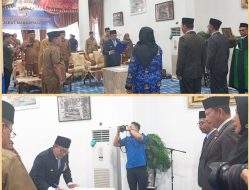 Pelantikan dan Pengambilan Sumpah Jabatan Manajerial di Lingkungan Pemkab Tanah Datar