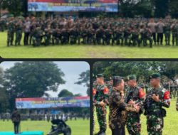 Wali Kota Magelang Menjadi inspektur Upacara Penyambutan Purna Tugas Satgas Pamtas RI- Malaysia.