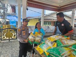 Polsek Sungsang Sukses Distribusikan Gerakan Pangan Murah dengan mendistribusikan 8 ton