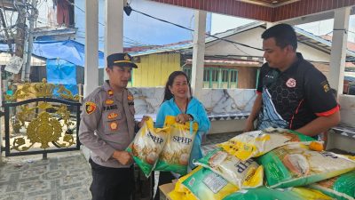 Polsek Sungsang Sukses Distribusikan Gerakan Pangan Murah dengan mendistribusikan 8 ton