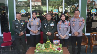 Dirgahayu TNI ke 80, Polres Semarang berikan kejutan wujud sinergitas yang solid.
