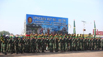 TNI–Polri Solid, Polda Sumsel Dukung Peringatan HUT Ke-80 TNI di Palembang