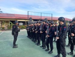 Ratusan Personel Polda Sumsel Diterjunkan Amankan PORNAS XVII KORPRI di Palembang