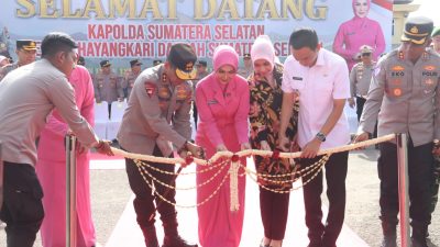 Disambut Meriah, Kapolda Sumsel Kunjungi Polres OKI dan Resmikan Fasilitas Baru